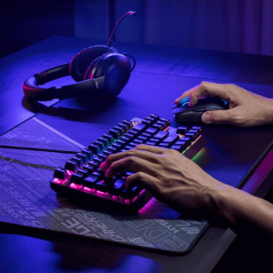 ASUS ROG Strix GO Gaming mikrofonos fejhallgató fekete (90YH02Q1-B2UA00)